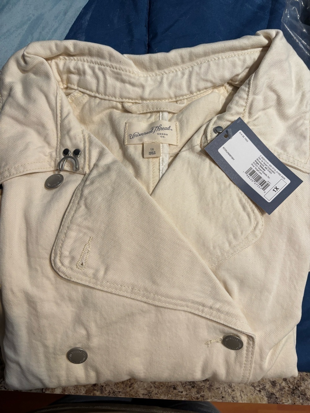 Universal Thread Off-White Double-Breasted jacket - Picture 8 of 10